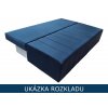 Modrá rozkládací pohovka s úložným prostorem Siena Monolith 70