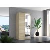 Šatní skříň s posuvnými dveřmi Limbo - 100 cm - Sonoma