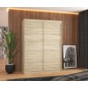 Šatní skříň s posuvnými dveřmi Collin - 150 cm - Sonoma