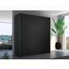 Šatní skříň s posuvnými dveřmi Terecia - 200 cm - černá