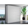 Šatní skříň s posuvnými dveřmi Spectra - 200 cm - bílá