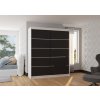 Šatní skříň s posuvnými dveřmi Spectra - 180 cm - bílá/černá