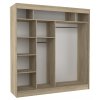 Šatní skříň s posuvnými dveřmi Batia - 200 cm vnitřní uspořádání