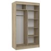 Šatní skříň s posuvnými dveřmi Tamos - 120 cm vnitřní uspořádání