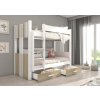 Patrová postel Arta - 80x180 cm bílá/sonoma