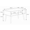 Konferenční stolek Sana - rozměry