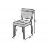 Jídelní židle Rodos 80 - parametry