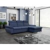 Modrá rozkládací sedací souprava do L - Santana