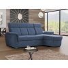 Modrá rohová sedací souprava do L Boston