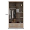 Šatní skříň s posuvnými dveřmi 120 cm - rozměry
