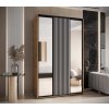 Šatní skříň se zrcadlem a posuvnými dveřmi Lanko - 150 cm
