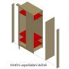 Vnitřní uspořádání skříně