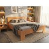 Zvýšená manželská postel 180×200 z masivního buku moření olše Montana Supra
