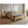 Dubová zvýšená manželská postel Dublin Supra 180x200