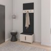 Designový nábytek do předsíně Bianco s věšákovou stěnou