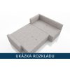 Rozkládací pohovka Fino Neve 90 – lůžková úprava pro spaní