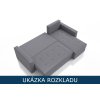 Rozkládací sedací souprava Focus Kronos 19 – rozloženo na postel