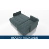 Rozkládací pohovka Nessa Kronos 07 – lůžková úprava na spaní