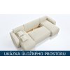 Sedací souprava Lavana - Poso 135 s otevřeným úložným prostorem