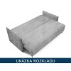 Rozkládací pohovka Murcia – ukázka rozloženého lůžka