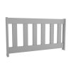 Šedá zábrana na postel Plot 6 – pevná konstrukce s čtyřmi příčkami