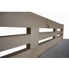 Postel LEONA 4 - masiv borovice 140x200 (Laťkový rošt Laťkový rošt / 70x200 cm 2 ks - 14 lamel)