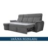 Rozkládací sedačka do L Boston – lůžko 120×200 ukázka rozkladu