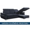 Sedací souprava Santana s úložným prostorem – ukázka úložného prostoru