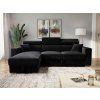 Rohová sedací souprava černá