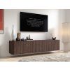 Závěsný TV stolek Trenza 200 cm - ořech