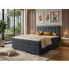 Boxspring Golden 180x200 - modrá, výprodej z expozice
