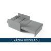 Rozklad na lůžko u pohovky Mark
