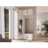Moderní předsíňová stěna Bianco 23 Cashmere s panely Trinity