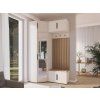 Předsíňová stěna Cashmere s hnědými čalouněnými panely Trinity