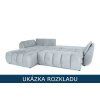 Rozklad rohové sedačky Oti