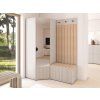 Předsíňová stěna v kašmírovém dekoru s béžovými panely Trinity
