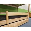Bezpečnostní zábrana na postel 120 borovice na bočnice 2,5cm
