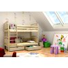 Dětská postel Mája – aranžovaná v podkrovním dětském pokoji