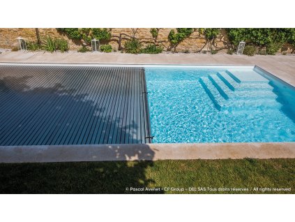 Lames polycarbonate solaires noir cristal DEL 2