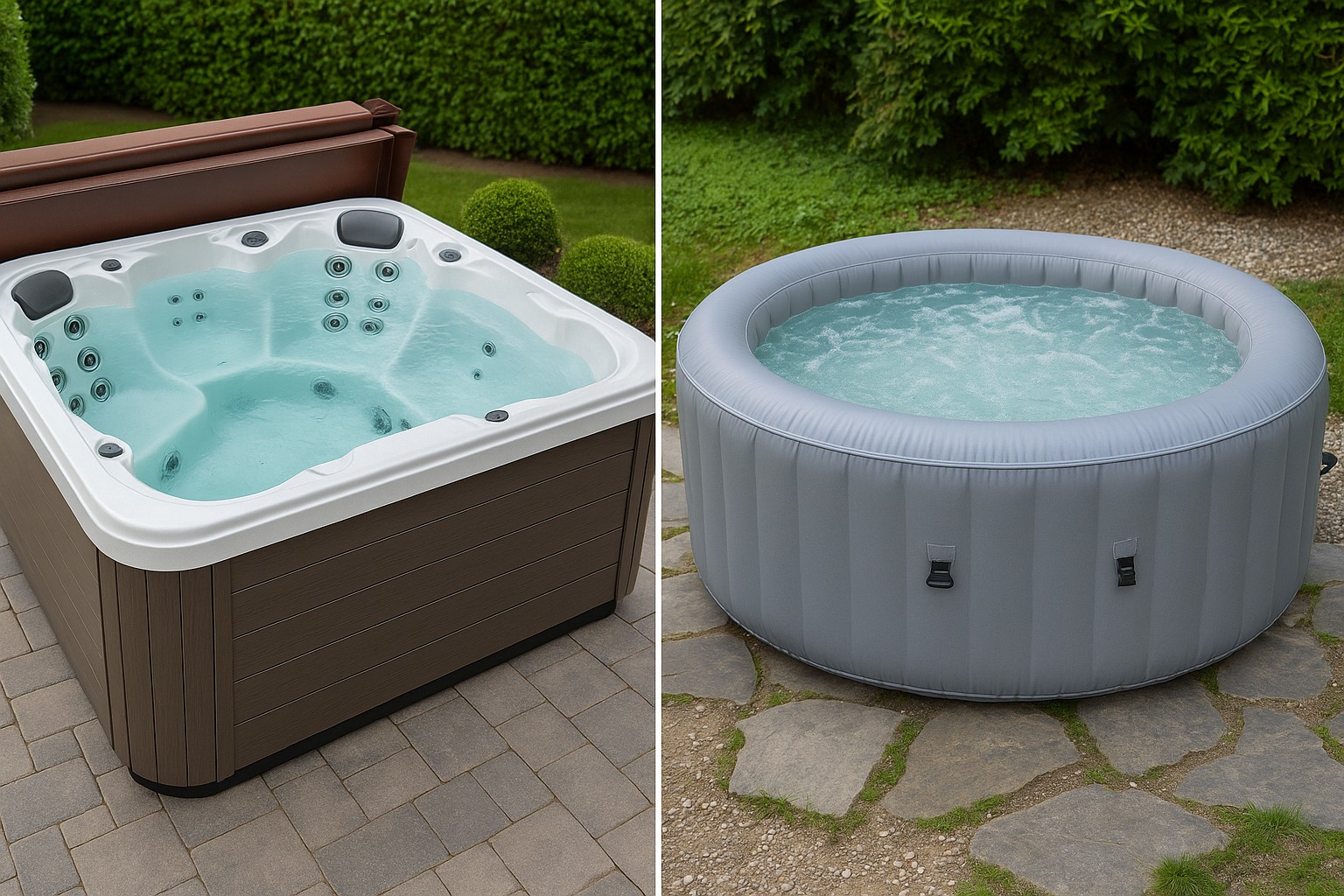 Vyplatí se akrylátová nebo nafukovací vířivka? Velké srovnání