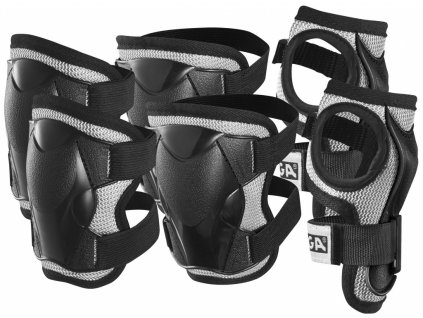 Chrániče STIGA Comfort JR, čierne, v. XS