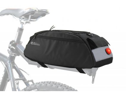 Cyklotaška na zadný nosič so zadným LED svetlom