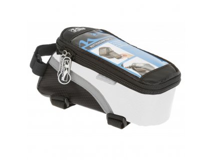 Taška M-WAVE dopredu na rám, na mobil a náradie, biela