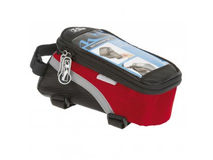 Taška M-WAVE dopredu na rám, na mobil a náradie, červená