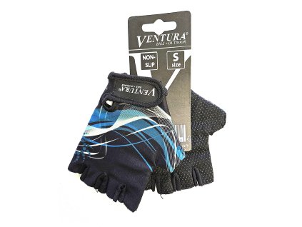 Rukavice detské, lycra/koža, veľ. S