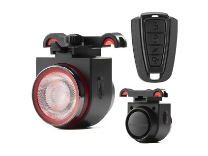 alarm a svetlo rockbros na bicykel 120 db ipx5 cierny v cene vyrobku je zahrnuty recykl pop pre sr v sume 0 1248 kg