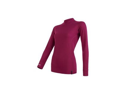 SENSOR DOUBLE FACE dámske tričko dl. rukáv fialová, v. L