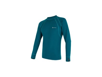 SENSOR DOUBLE FACE pánske tričko dl. rukáv zafír, v. M