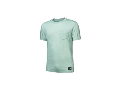 SENSOR MERINO AIR traveller pánske tričko kr. rukáv bazalka zelená, v. S
