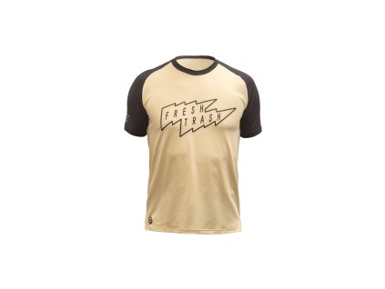 FT MEN'S HORIZON SHORT SLEEVE TEE pánske tričko kr. rukáv piesková/čierna, v. M
